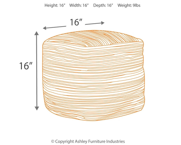 Ashley Express - Absalom Pouf - DecorGalore4U