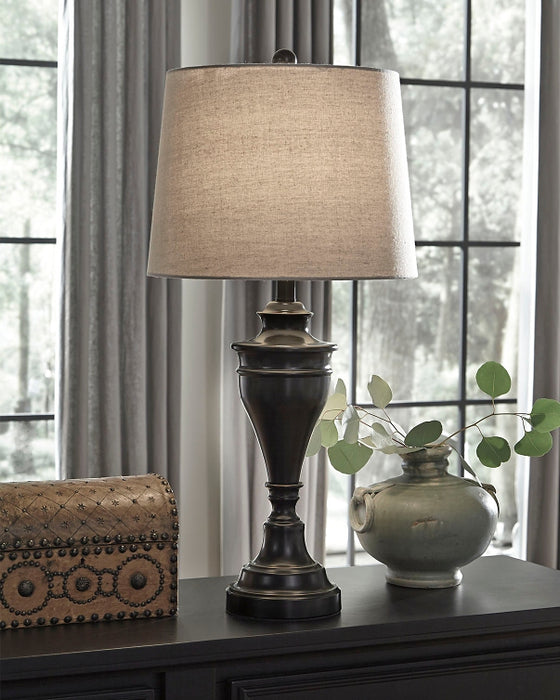Ashley Express - Darlita Metal Table Lamp (2/CN) - DecorGalore4U