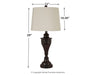 Ashley Express - Darlita Metal Table Lamp (2/CN) - DecorGalore4U
