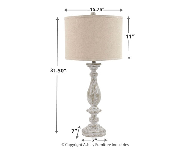 Ashley Express - Bernadate Poly Table Lamp (2/CN) - DecorGalore4U