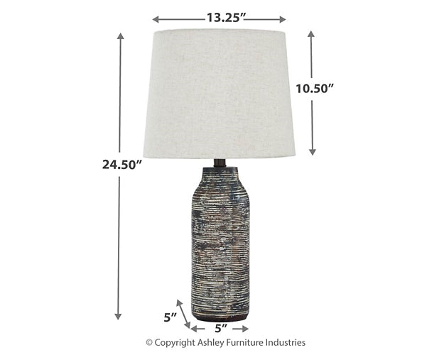 Ashley Express - Mahima Paper Table Lamp (2/CN) - DecorGalore4U