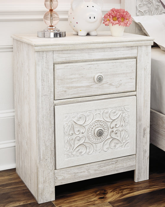 Ashley Express - Paxberry Two Drawer Night Stand - DecorGalore4U