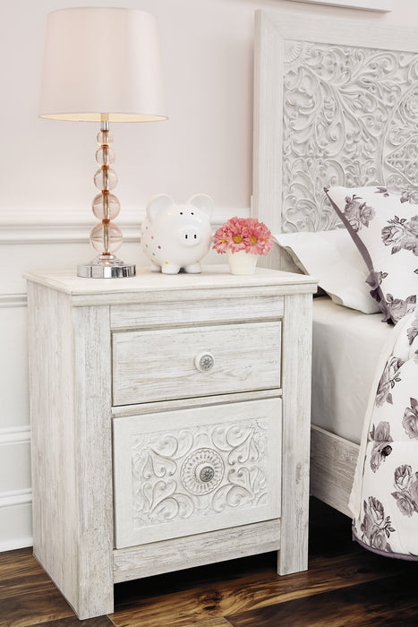 Ashley Express - Paxberry Two Drawer Night Stand - DecorGalore4U