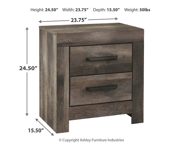 Ashley Express - Wynnlow Two Drawer Night Stand - DecorGalore4U