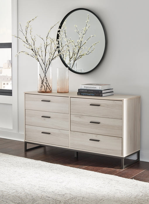 Ashley Express - Socalle Six Drawer Dresser - DecorGalore4U