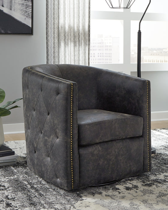 Ashley Express - Brentlow Swivel Accent Chair - DecorGalore4U