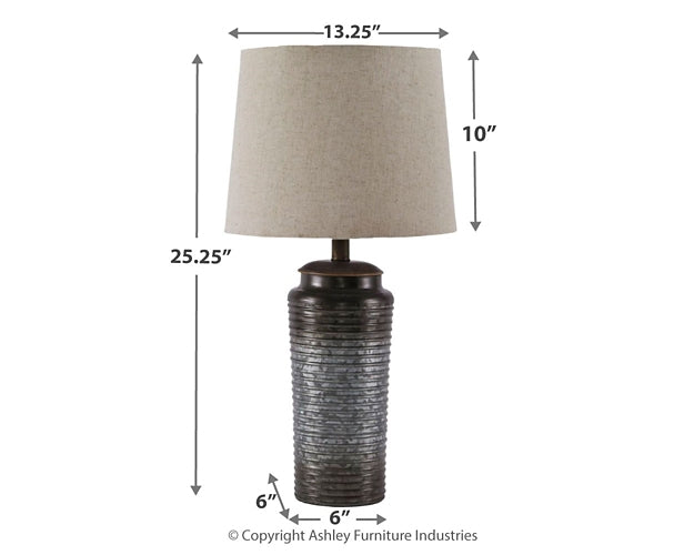 Ashley Express - Norbert Metal Table Lamp (2/CN) - DecorGalore4U