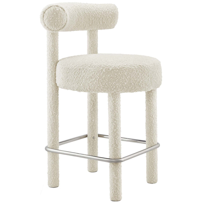 Toulouse Boucle Fabric Counter Stool by Modway