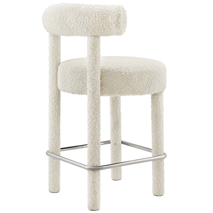 Toulouse Boucle Fabric Counter Stool Set of 2 by Modway