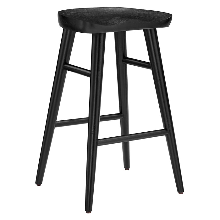 Saville Backless Wood Counter Stools Set of 2 by Modway