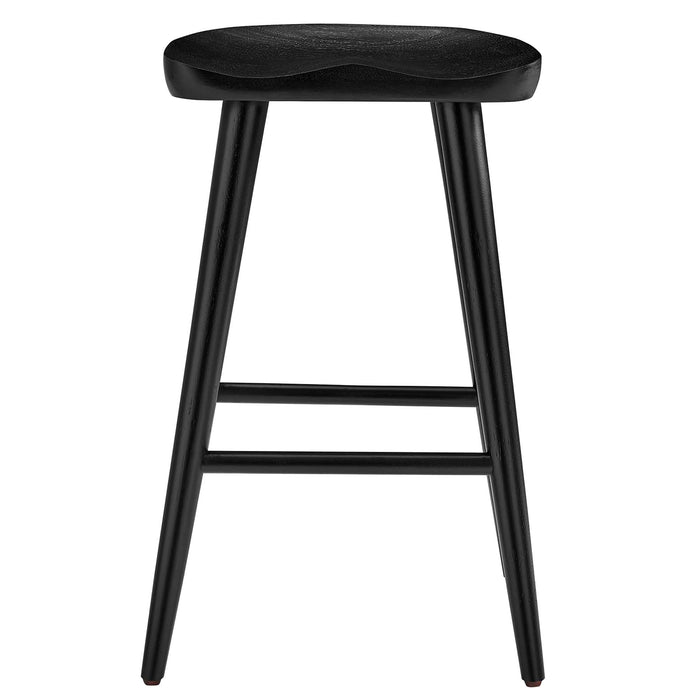 Saville Backless Wood Counter Stools Set of 2 by Modway