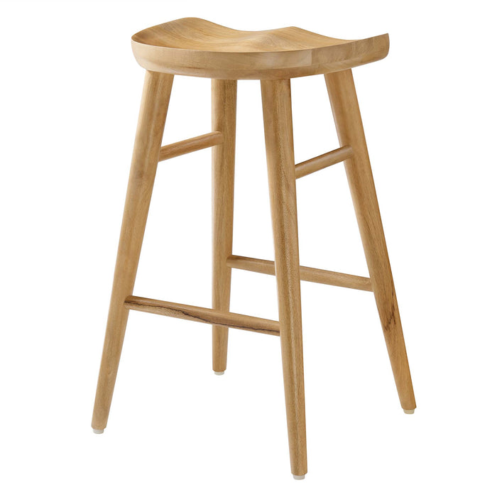 Saville Backless Wood Counter Stools Set of 2 by Modway