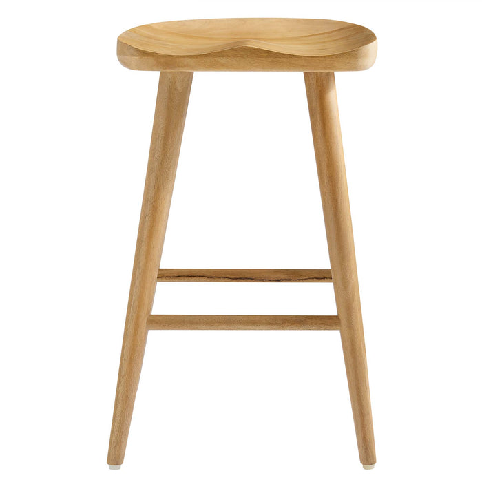 Saville Backless Wood Counter Stools Set of 2 by Modway