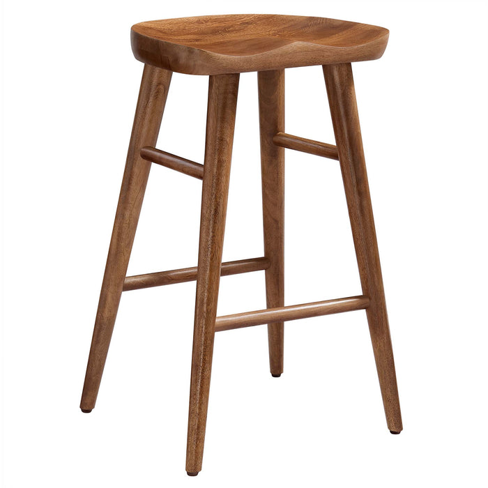 Saville Backless Wood Counter Stools Set of 2 by Modway