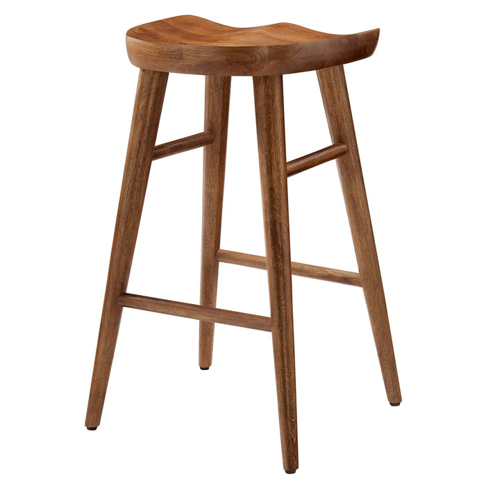 Saville Backless Wood Counter Stools Set of 2 by Modway