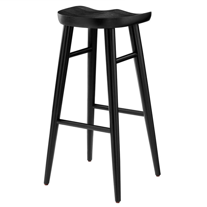 Saville Backless Wood Bar Stools Set of 2 by Modway