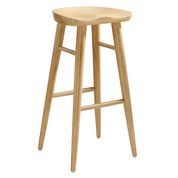 Saville Backless Wood Bar Stools Set of 2 by Modway