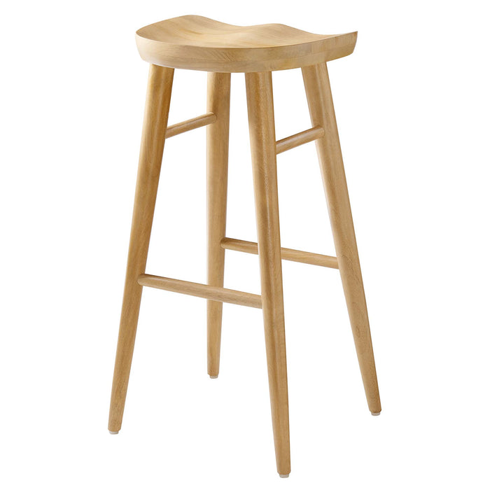 Saville Backless Wood Bar Stools Set of 2 by Modway