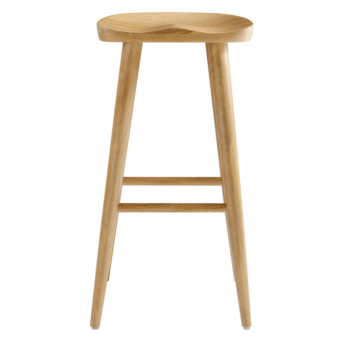 Saville Backless Wood Bar Stools Set of 2 by Modway