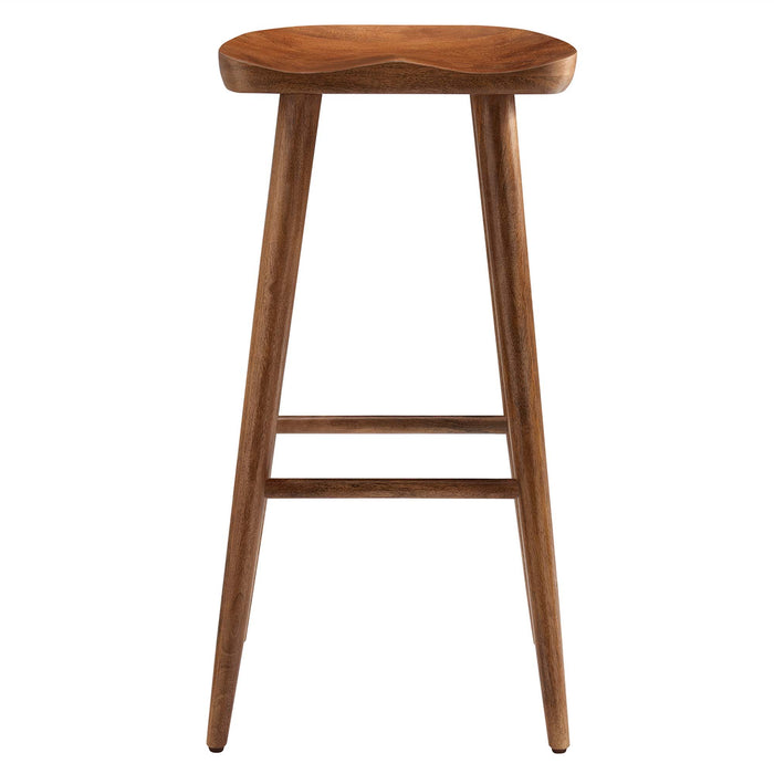 Saville Backless Wood Bar Stools Set of 2 by Modway