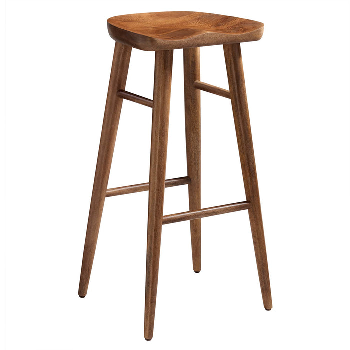 Saville Backless Wood Bar Stools Set of 2 by Modway