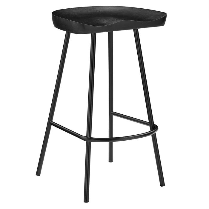 Concord Backless Wood Counter Stools Set of 2 by Modway