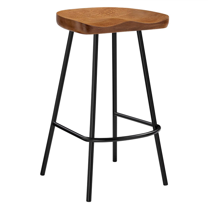 Concord Backless Wood Counter Stools Set of 2 by Modway