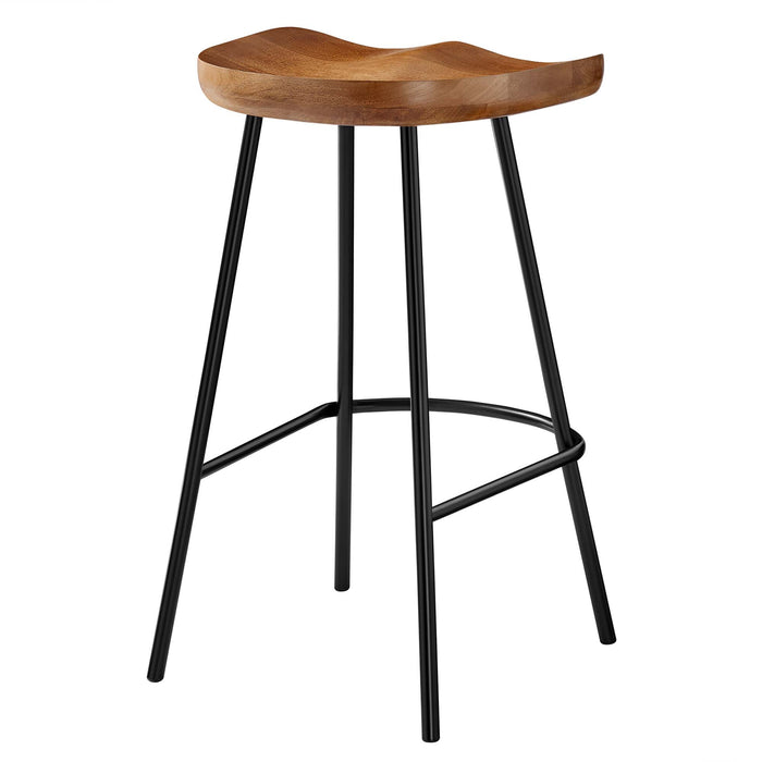 Concord Backless Wood Counter Stools Set of 2 by Modway