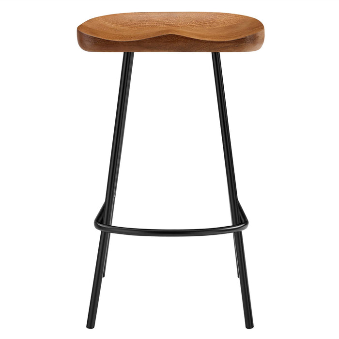 Concord Backless Wood Counter Stools Set of 2 by Modway