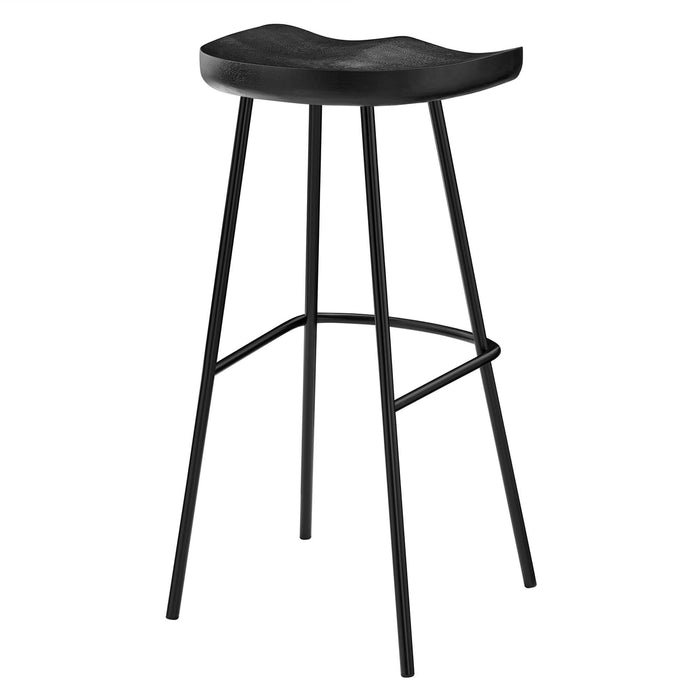 Concord Backless Wood Bar Stools Set of 2 by Modway