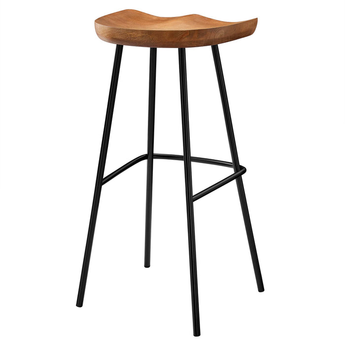 Concord Backless Wood Bar Stools Set of 2 by Modway