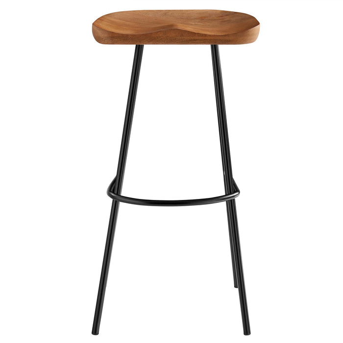 Concord Backless Wood Bar Stools Set of 2 by Modway