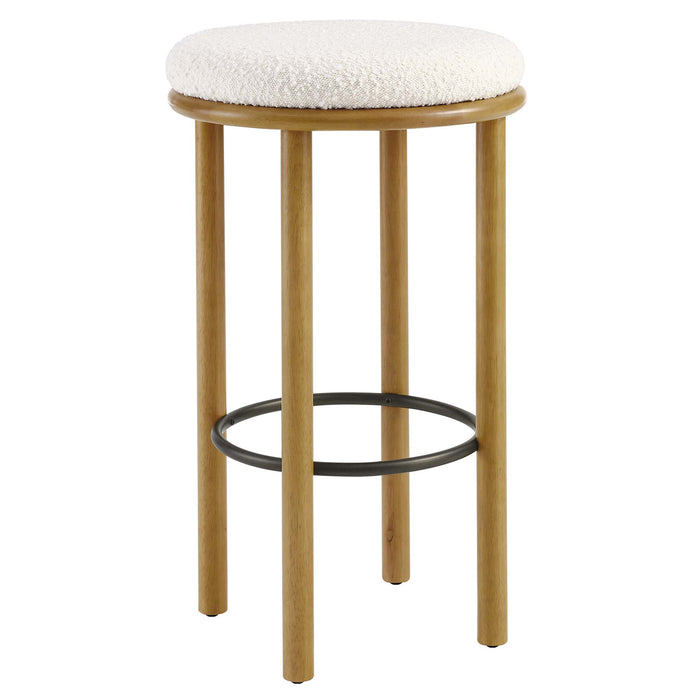 Fable Boucle Fabric Bar Stools Set of 2 by Modway