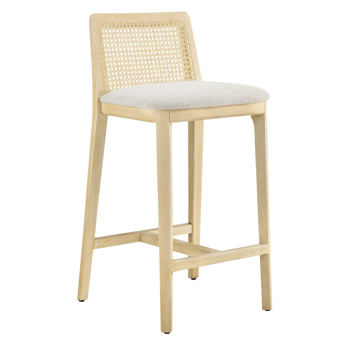 Monarch Wood and Rattan Counter Stool by Modway