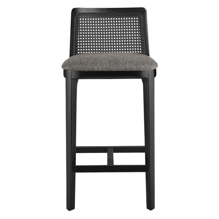 Monarch Wood and Rattan Counter Stool by Modway