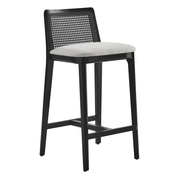 Monarch Wood and Rattan Counter Stool by Modway