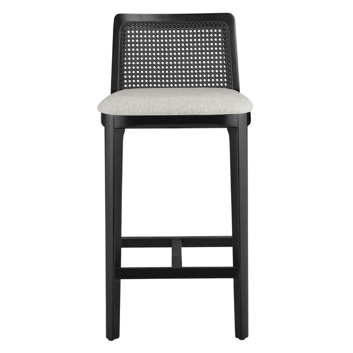 Monarch Wood and Rattan Counter Stool by Modway