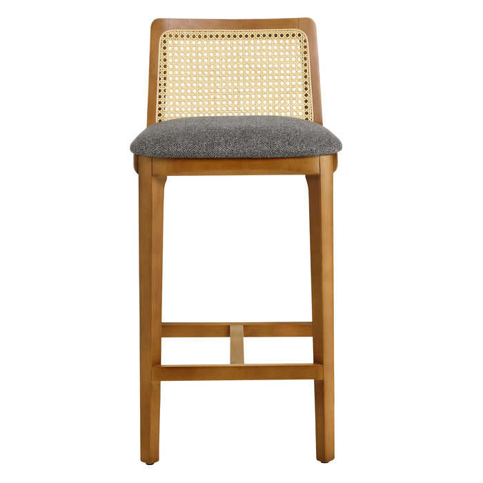 Monarch Wood and Rattan Counter Stool by Modway