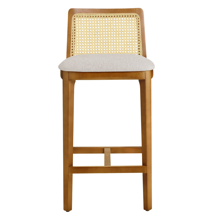 Monarch Wood and Rattan Counter Stool by Modway