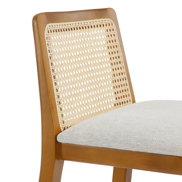 Monarch Wood and Rattan Bar Stool by Modway