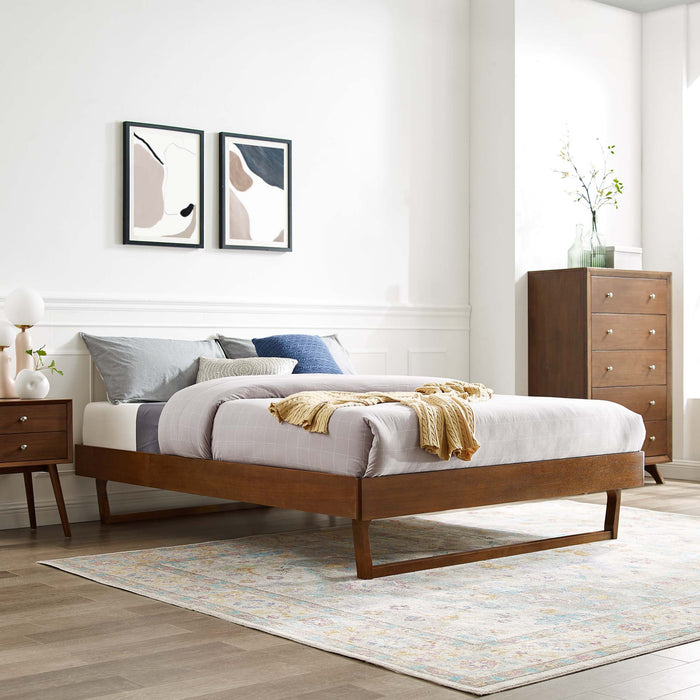 Billie Wood Twin Platform Bed Frame by Modway