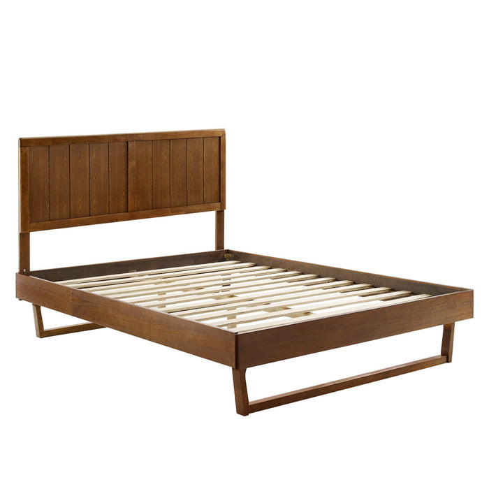 Alana Wood Queen Platform Bed With Angular Frame by Modway