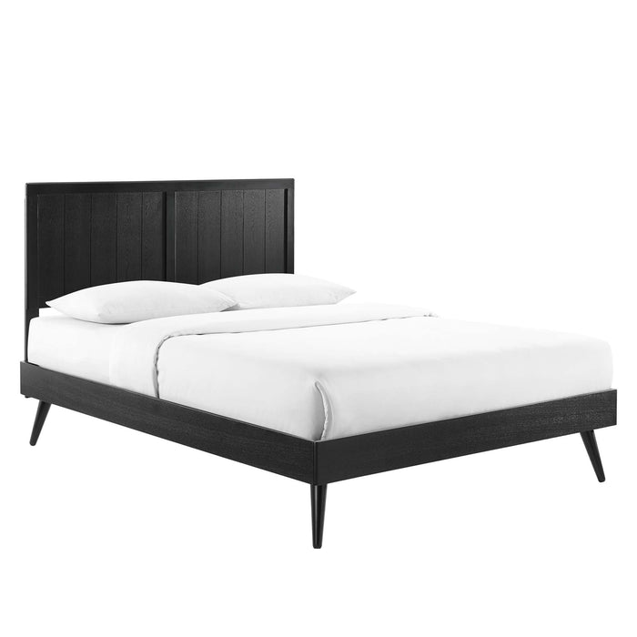 Alana Wood Queen Platform Bed With Splayed Legs by Modway