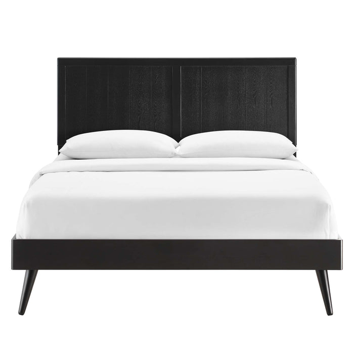 Alana Wood Queen Platform Bed With Splayed Legs by Modway