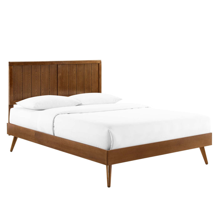 Alana Wood Queen Platform Bed With Splayed Legs by Modway