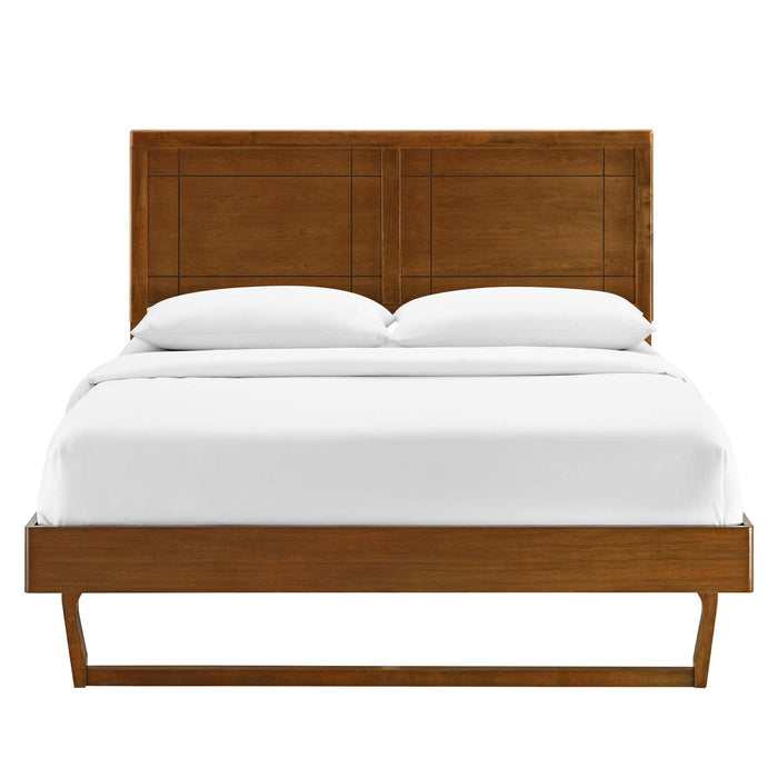 Marlee Wood Queen Platform Bed With Angular Frame by Modway