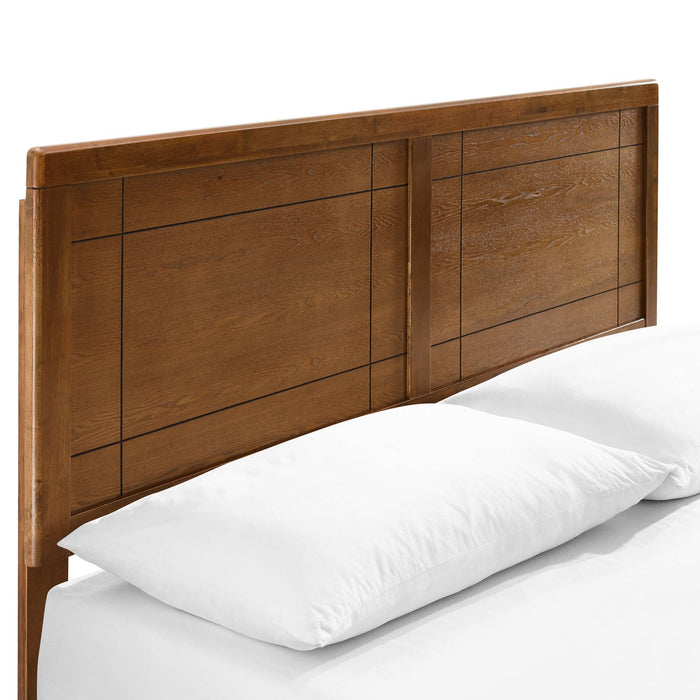 Marlee Wood Queen Platform Bed With Angular Frame by Modway