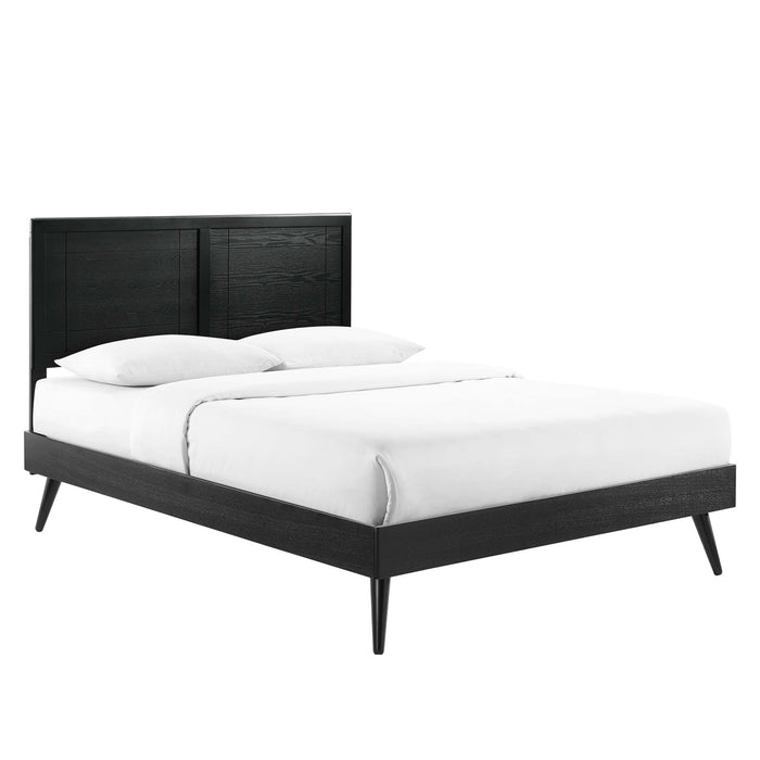 Marlee Wood Queen Platform Bed With Splayed Legs by Modway