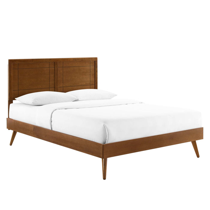 Marlee Wood Queen Platform Bed With Splayed Legs by Modway