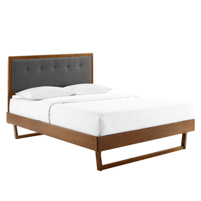 Willow Wood Queen Platform Bed With Angular Frame by Modway